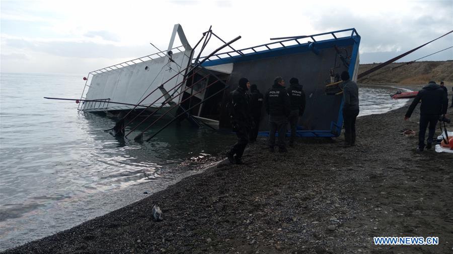 TURKEY-LAKE VAN-MIGRANT BOAT CAPSIZED