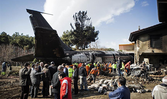 15 killed in cargo plane crash in northern Iran