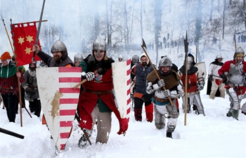 Actors re-enact Battle of Samobor in Croatia