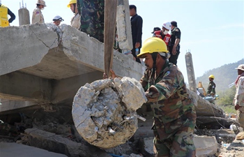 7 died, 18 injured after building collapse in Cambodia