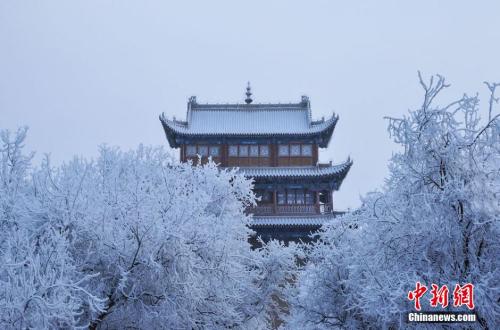 資料圖：小寒時節(jié)，甘肅嘉峪關市迎來了一場大雪。師永紅 攝