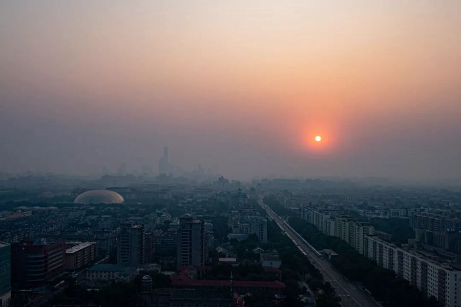 這就是今天早上的北京！