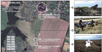 馬航MH17客機(jī)殘骸照片顯示，其機(jī)身上有許多細(xì)小孔洞。多名專家分析稱，這些孔洞或是飛機(jī)被導(dǎo)彈爆炸后飛散的彈片擊中所致。