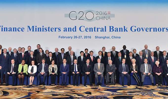 G20財(cái)長和央行行長會議與會代表合影